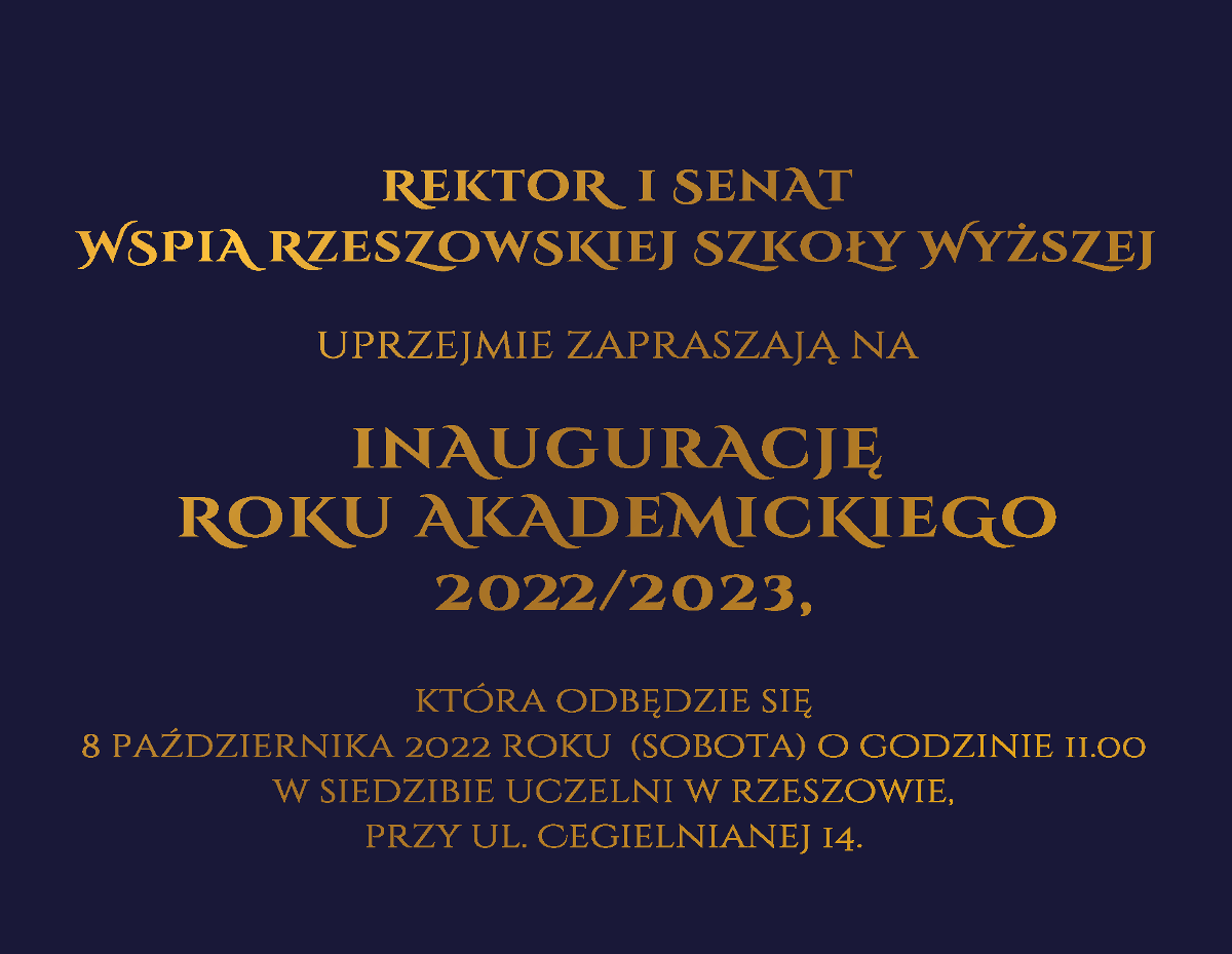 Uroczysta inauguracja roku akademickiego w WSPiA