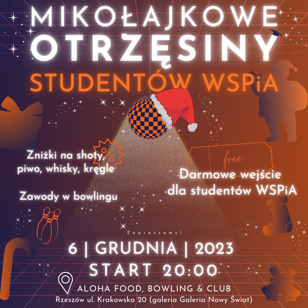 Zapraszamy na otrzęsiny Pierwszaków w WSPiA